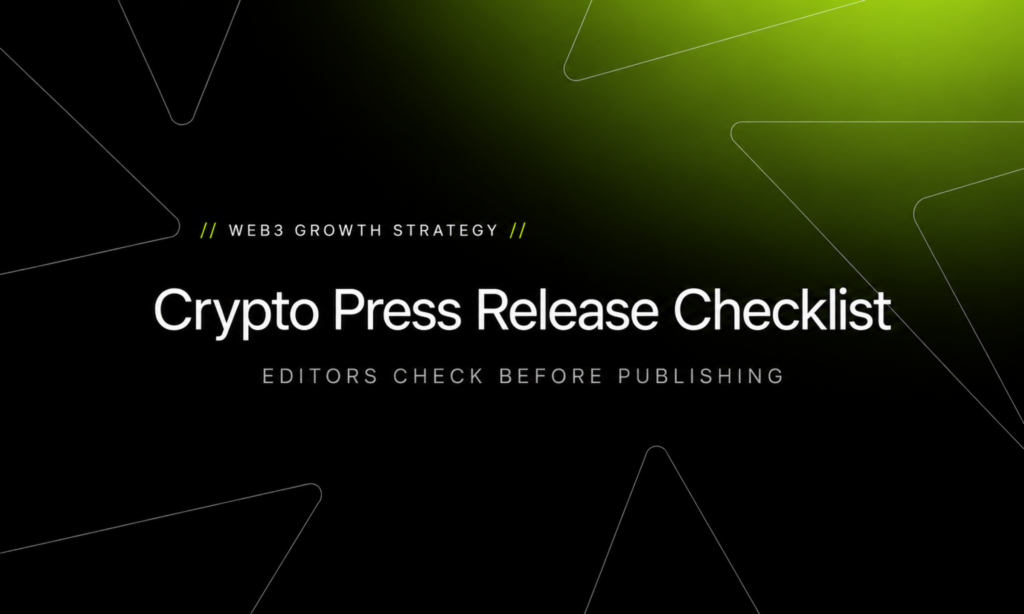 Crypto Press Release Checklist: What Editors Check Before Publishing