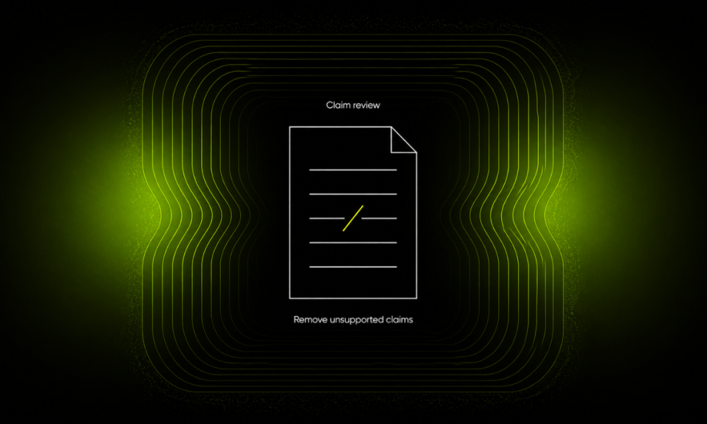 Reviewing a crypto press release to remove unsupported claims before publication